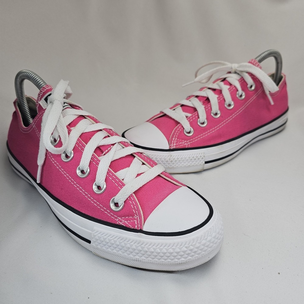 Converse Chuck Taylor All Star Ox Low Top Pink Canvas Sneakers Women's 8 Men's 6